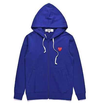 Heart Zip-Up Hoodie